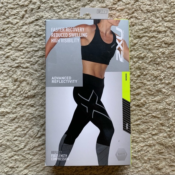 NWT Women's 2xu Advanced Reflectivity Compression Tights - Compression Leggings - Picture 10 of 11